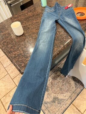 SPANX Blue Flare Jeans - Classic Indigo Wash